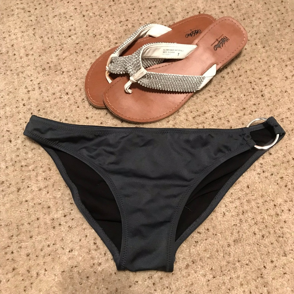 Bikini Bottoms with Silver Ring